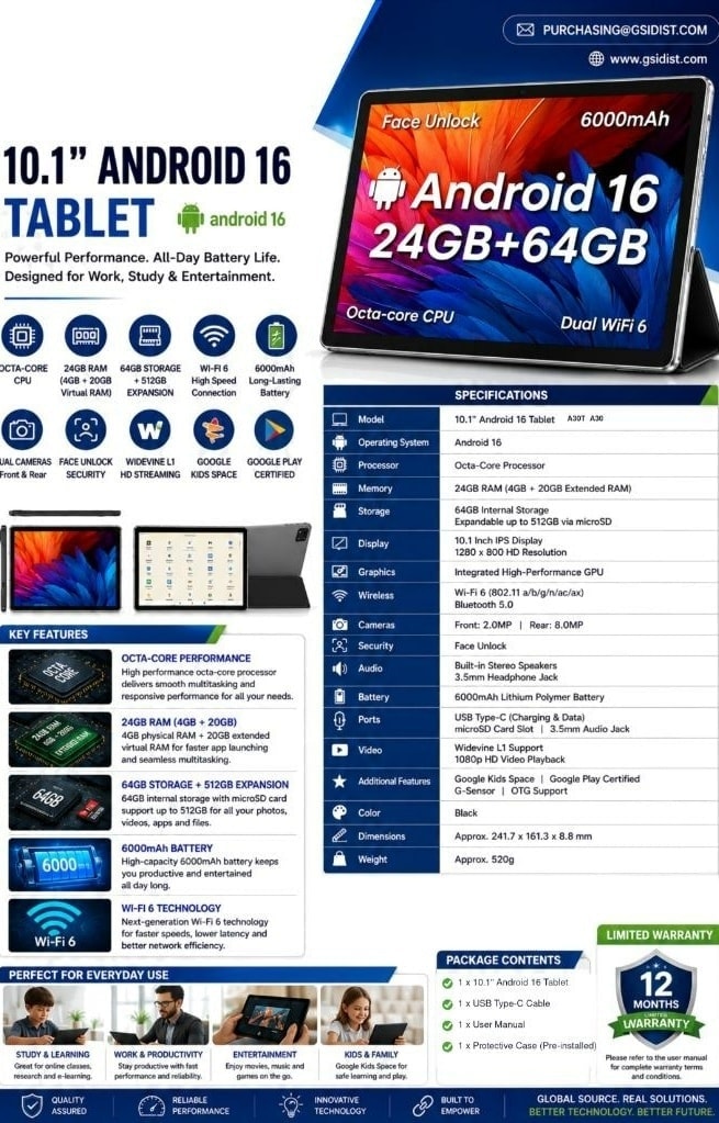 TACTIVIS™ A30 / A30T tablet
